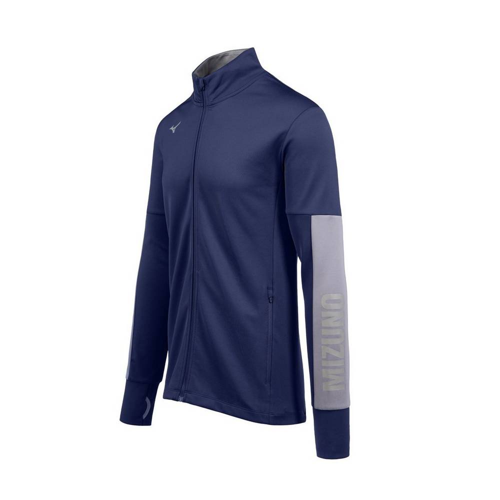 Chaqueta Mizuno Alpha Quest Hombre Azul Marino Baratas QPMV-09713